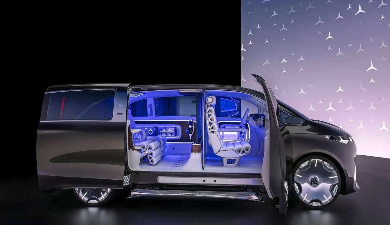 Mercedes-benz unveils vision v concept