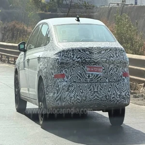 Volkswagen virtus facelift testing india